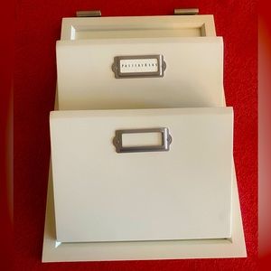 NEW POTTERY BARN LETTER BIN